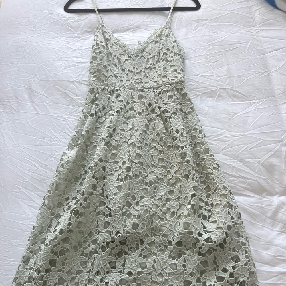 ASTR the Label Light Green Midi Dress